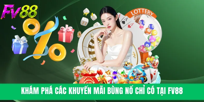 Khám phá các khuyến mãi bùng nổ chỉ có tại FV88
